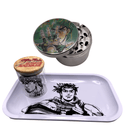 Jojos Bizarre Adventure Anime Spice Grinder, Stash Jar, Rolling Tray Set - spicedanime