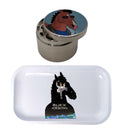 Bojack Horseman Cartoon Spice Grinder, Stash Jar, Rolling Tray Set - spicedanime