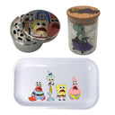 Spongebob Squarepants Cartoon Spice Grinder, Stash Jar, Rolling Tray Set - spicedanime
