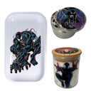 Spiderman Comic Herb Grinder, Stash Jar, Rolling Tray Set - spicedanime