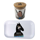Bojack Horseman Cartoon Spice Grinder, Stash Jar, Rolling Tray Set - spicedanime
