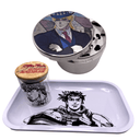 Jojos Bizarre Adventure Anime Spice Grinder, Stash Jar, Rolling Tray Set - spicedanime