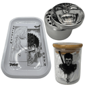 Berserk Anime Spice Grinder, Stash Jar, Rolling Tray Set - spicedanime