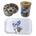 Regular Show Cartoon Spice Grinder, Stash Jar, Rolling Tray Set - spicedanime
