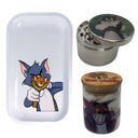 Tom and Jerry Cartoon Spice Grinder, Stash Jar, Rolling Tray Set - spicedanime