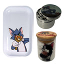 Tom and Jerry Cartoon Spice Grinder, Stash Jar, Rolling Tray Set - spicedanime