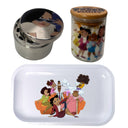 Proud Family Cartoon Spice Grinder, Stash Jar, Rolling Tray Set - spicedanime