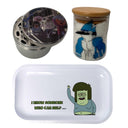 Regular Show Cartoon Spice Grinder, Stash Jar, Rolling Tray Set - spicedanime