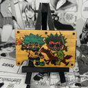 Cartoon Gon and Killua Bamboo RFID Wallet - Slim Card Holder