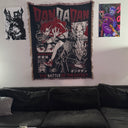 Momo & Okarun Hand Woven Tapestry, Blanket, Rug