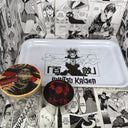 Red Choso Grinder, Jar, Rolling Tray Set