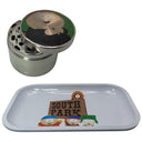 South Park Cartoon Spice Grinder, Stash Jar, Rolling Tray Set - spicedanime