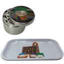 South Park Cartoon Spice Grinder, Stash Jar, Rolling Tray Set - spicedanime