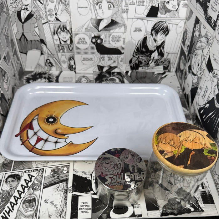 Soul and Maka Grinder, Jar, Rolling Tray Set