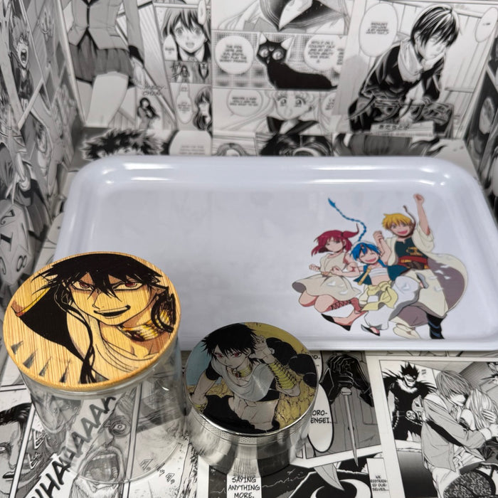 Judar Grinder, Jar, Rolling Tray Set