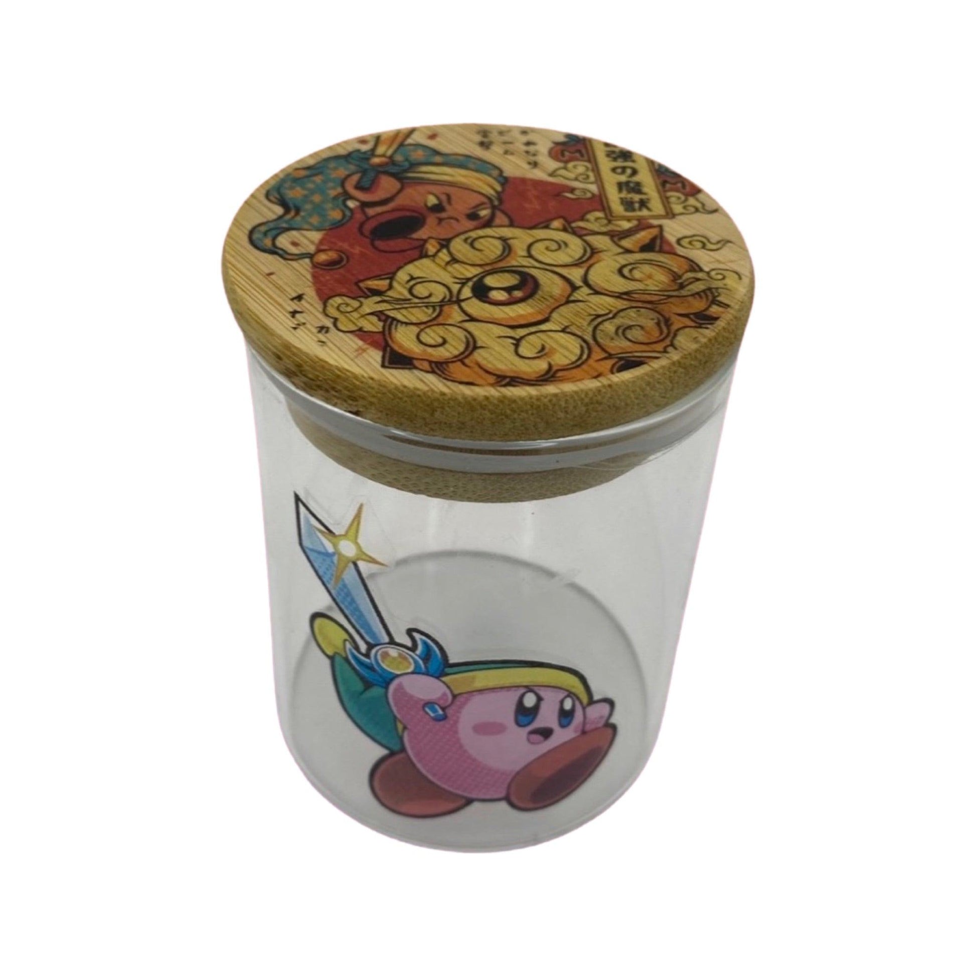 Kirby Cartoon Videogame Spice Grinder, Stash Jar, Rolling Tray Set - spicedanime