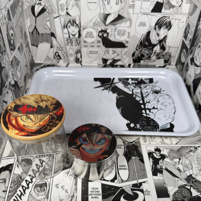 Asta Grinder, Jar, Rolling Tray Set