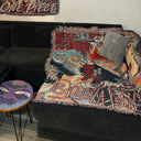 Ichigo & Grimmjow Anime Hand Woven Cozy Rug | Manga Tapestry Throw | Suitable As Blanket