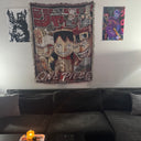 Luffy Law Kid Hand Woven Tapestry Throw, Blanket, Rug