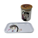 Monogatari Anime Spice Grinder, Stash Jar, Rolling Tray Set - spicedanime