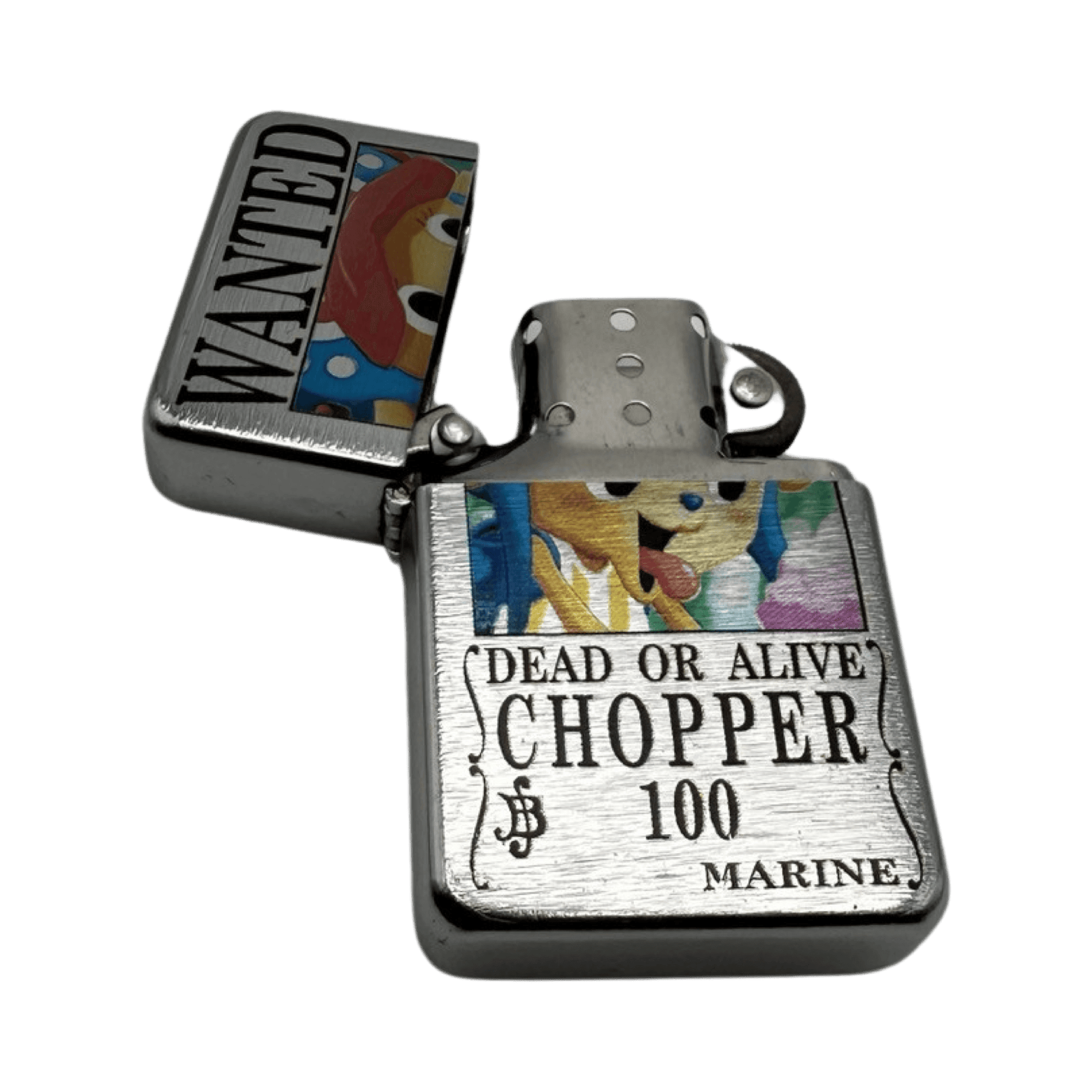 One Piece Anime Wanted Poster Flip Top Lighters - spicedanime