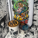 Kamehameha Goku Grinder, Jar, Rolling Tray Set
