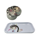 Monogatari Anime Spice Grinder, Stash Jar, Rolling Tray Set - spicedanime