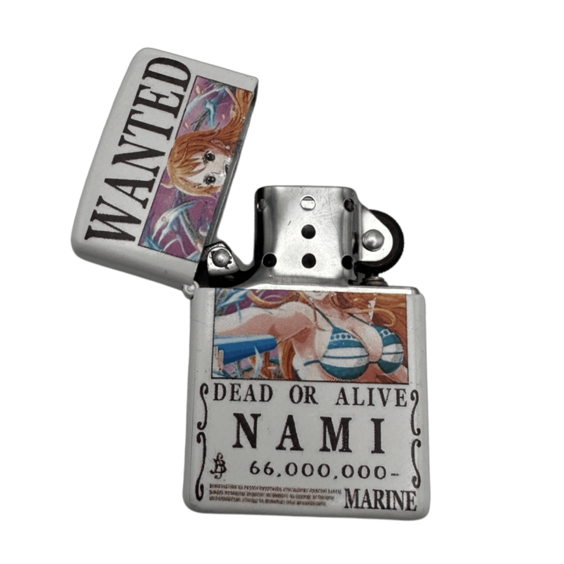 One Piece Anime Wanted Poster Flip Top Lighters - spicedanime