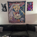 Usagi Tsukino Hand Woven Tapestry, Blanket, Rug