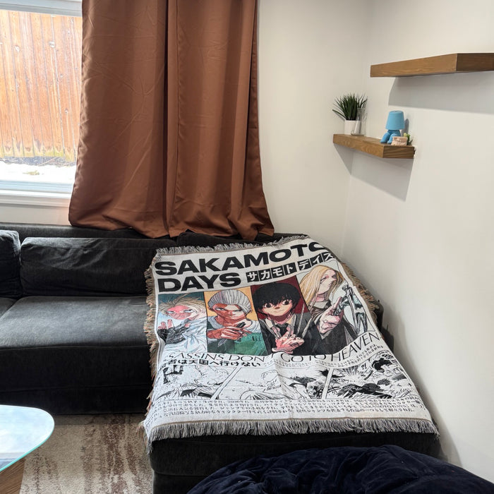 Sakamoto Days Woven Tapestry, Blanket, Rug