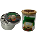 South Park Cartoon Spice Grinder, Stash Jar, Rolling Tray Set - spicedanime