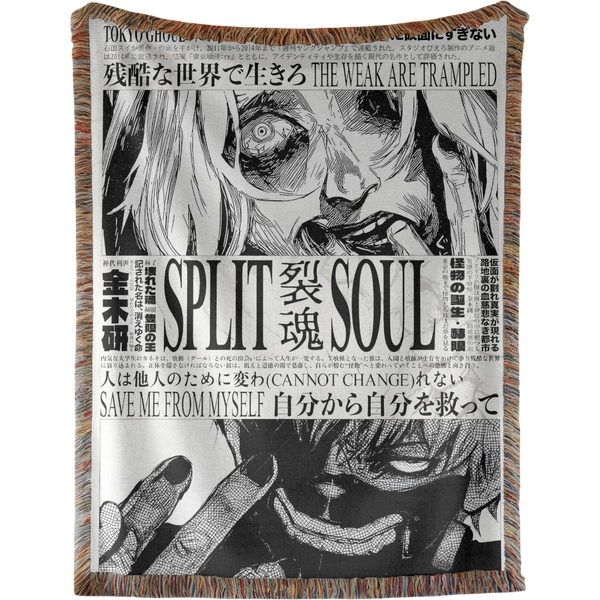 Ken Kaneki Woven Tapestry, Blanket, Rug