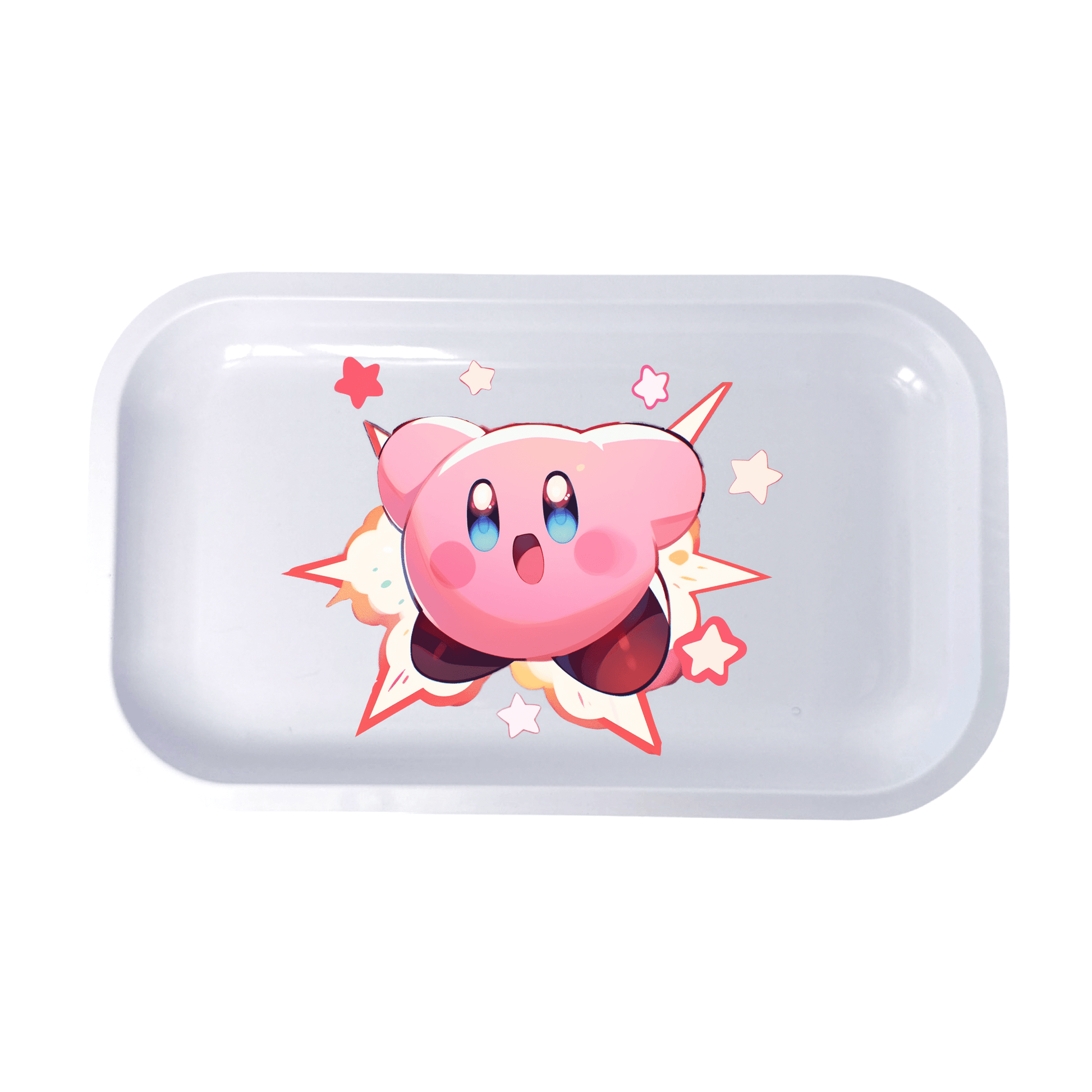 Kirby Cartoon Videogame Spice Grinder, Stash Jar, Rolling Tray Set - spicedanime