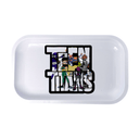 Teen Titans Cartoon Herb Grinder, Stash Jar, Rolling Tray Set - spicedanime