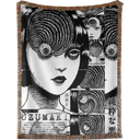 Uzumaki Spirals Woven Tapestry, Blanket, Rug