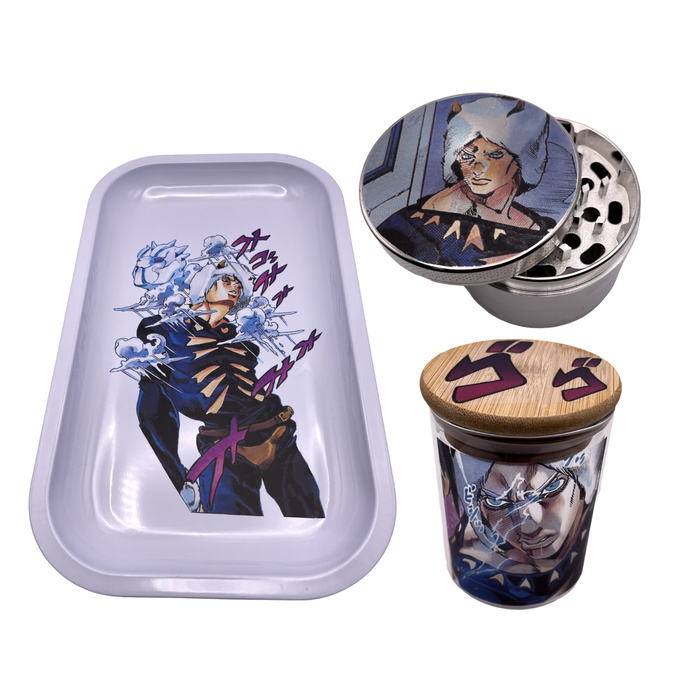 Weather Report Grinder, Jar, Rolling Tray Set